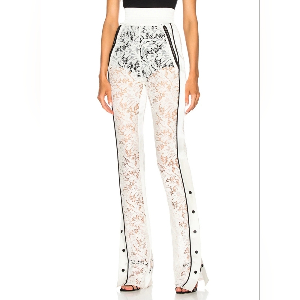 David Koma Side Snap Lace Trouser Pants US 2